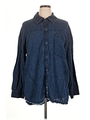 We the Free Long Sleeve Button-Down Shirt (view 1)
