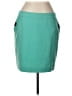 Worthington Solid Teal Casual Skirt Size 12 Petite - photo 1
