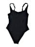 Cupshe Solid Black One Piece Swimsuit Size L - photo 1