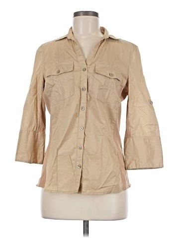 Company Ellen Tracy 3/4 Sleeve Button-Down Shirt (view 1)