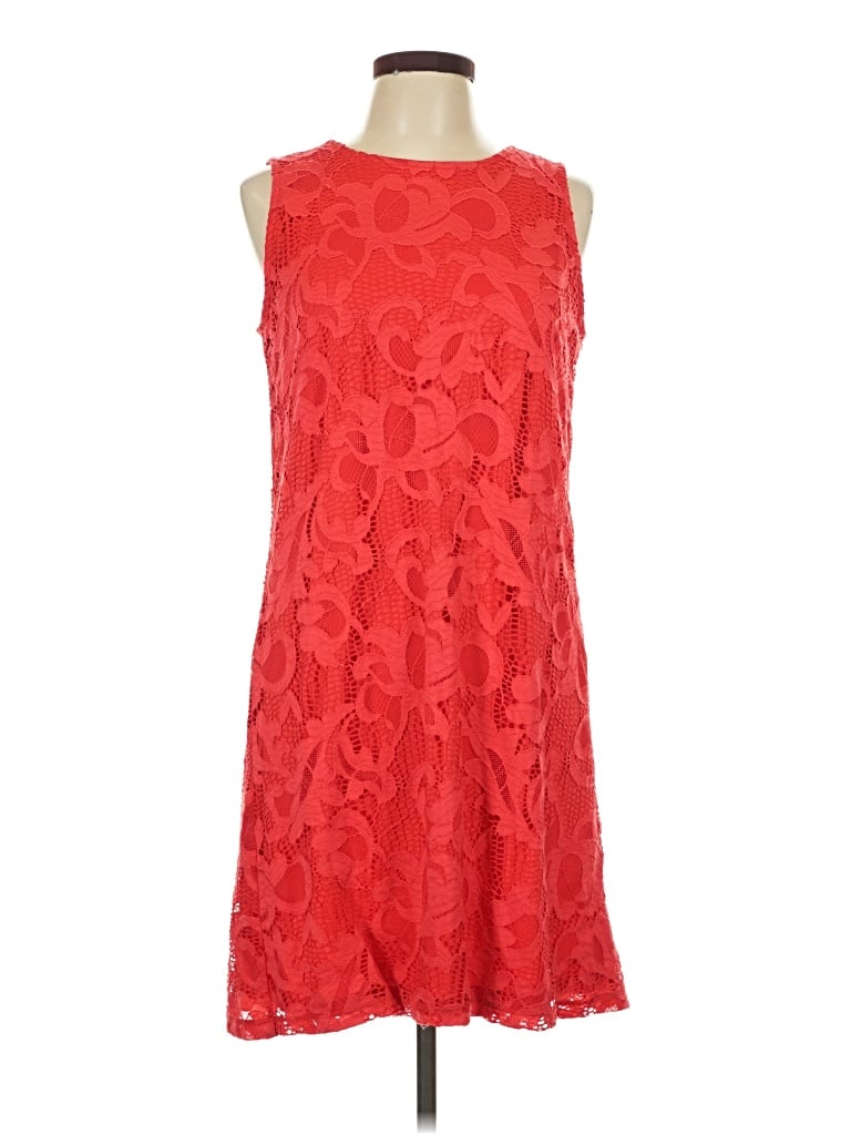 Pre-owned Calvin Klein Cocktail Dress In Red