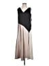 DKNY 100% Polyester Gray Casual Dress Size 10 - photo 1