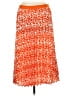 Future Collective 100% Polyester Print Orange Casual Skirt Size 12 - photo 2