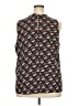 Ann Taylor 100% Polyester Black Sleeveless Blouse Size XXL - photo 2