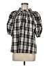 J.Crew 100% Cotton Gray 3/4 Sleeve Blouse Size M - photo 1