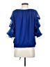 CeCe 100% Polyester Blue 3/4 Sleeve Blouse Size S - photo 2