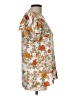 DR2 Floral Orange Short Sleeve Blouse Size L - photo 4