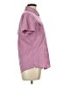 Magellan's Houndstooth Pink Short Sleeve Button-Down Shirt Size L - photo 4