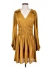 Ryegrass 100% Polyester Gold Cocktail Dress Size S - photo 1