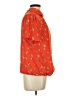 Sara Michelle Orange Short Sleeve Blouse Size L - photo 4