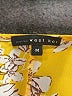 West Kei 100% Polyester Yellow Short Sleeve Blouse Size M - photo 7