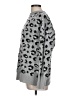 Zoe 100% Acrylic Animal Print Silver Pullover Sweater Size L - photo 5