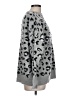 Zoe 100% Acrylic Animal Print Silver Pullover Sweater Size L - photo 4