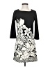 Tibi 100% Polyester Graphic Black Casual Dress Size XS - photo 1