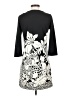 Tibi 100% Polyester Graphic Black Casual Dress Size XS - photo 2