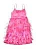 Justice 100% Polyester Stars Pink Dress Size 8 - photo 1
