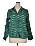 Assorted Brands Hearts Green 3/4 Sleeve Blouse Size XL - photo 1