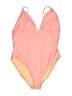 J.Crew Color Block Pink One Piece Swimsuit Size 16 - photo 1
