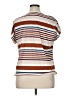 Assorted Brands 100% Polyester Stripes Brown Short Sleeve Top Size 1X - photo 2