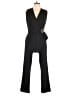 Spense Solid Black Jumpsuit Size 10 Petite - photo 1