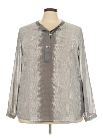 Rose + Olive Long Sleeve Blouse (view 1)