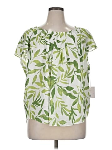 LC Lauren Conrad Short Sleeve Blouse (view 1)