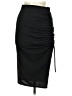 Unbranded Solid Black Casual Skirt Size M - photo 1