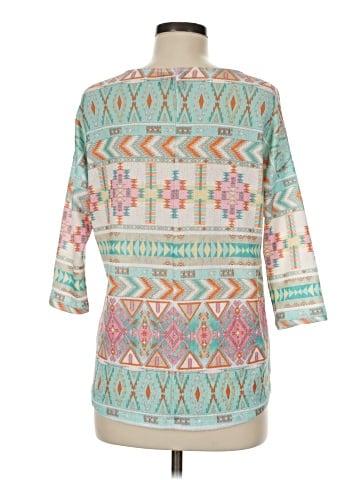 Akemi + Kin 3/4 Sleeve Blouse (view 2)