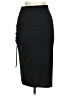 Unbranded Solid Black Casual Skirt Size M - photo 2
