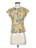 St. John Gold Short Sleeve Silk Top Size P (petite) - photo 1