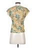St. John Gold Short Sleeve Silk Top Size P (petite) - photo 2