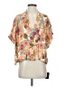 Lulus Floral Tan Short Sleeve Blouse Size S - photo 1