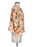 Lulus Floral Tan Short Sleeve Blouse Size S - photo 4