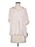 Lulus 100% Viscose Pink Short Sleeve Blouse Size S - photo 1