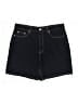 Zara Black Denim Shorts Size 14 - photo 1