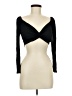 Lush Black 3/4 Sleeve Top Size M - photo 1