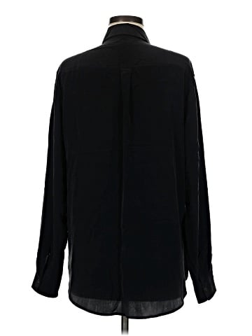 Equipment Long Sleeve Silk Top (view 2)
