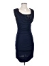 Badgley Mischka Solid Blue Cocktail Dress Size 4 - photo 1