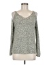 Alya Silver Pullover Sweater Size M - photo 1