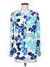 Boden 100% Cotton Floral Blue Long Sleeve Blouse Size 4 - photo 1