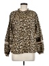 Cleobella Animal Print Brown Long Sleeve Blouse Size M - photo 1