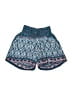 SR 100% Rayon Paisley Blue Shorts Size S - photo 1