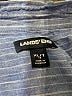 Lands' End 100% Linen Blue 3/4 Sleeve Button-Down Shirt Size 18 - photo 7