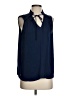 Naked Zebra 100% Polyester Blue Sleeveless Blouse Size S - photo 1
