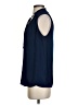 Naked Zebra 100% Polyester Blue Sleeveless Blouse Size S - photo 5
