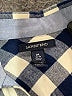 Lands' End 100% Baumwolle Checkered-gingham Blue Long Sleeve Button-Down Shirt Size Med 10/12 - photo 7