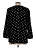 Talbots 100% Polyester Polka Dots Black 3/4 Sleeve Blouse Size L - photo 2