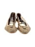 Giorgio Armani Tweed Gold Flats Size EU 36 - photo 2