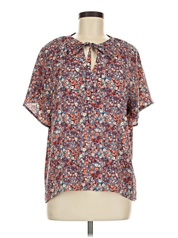 Three Dots Short Sleeve Blouse (view 1)