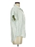 Lola River Stripes Green Short Sleeve Blouse Size M - photo 4